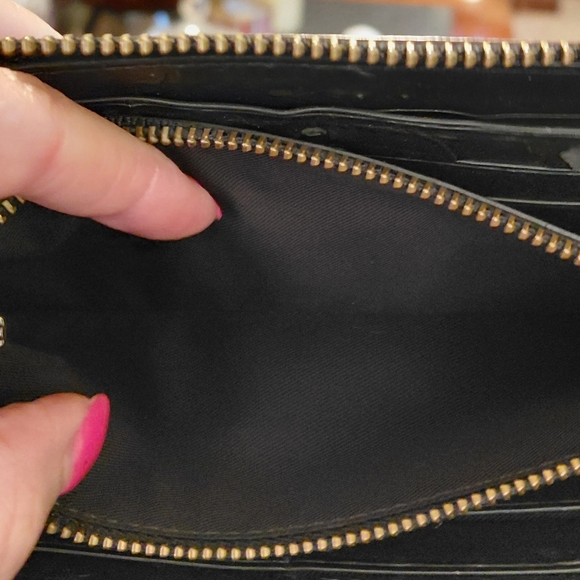 Coach X Peanuts Long Black Leather Wallet 16122B - Picture 9 of 14